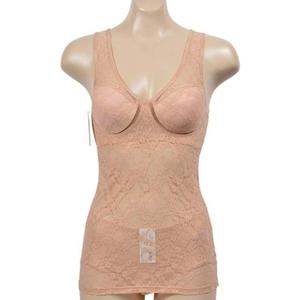 스루 망사 플라워 패턴 매쉬테잎 몰드 여성 브라런닝