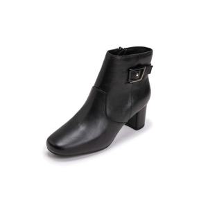 [에스콰이아]여성 양가죽 스퀘어토 앵클부츠 5cm EQEWBS832