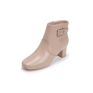 [에스콰이아]여성 양가죽 스퀘어토 앵클부츠 5cm EQEWBS834