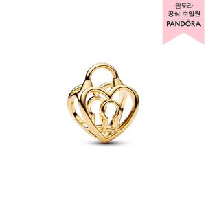 [판도라(주얼리)][백화점 보증서 제공] 오픈워크 하트 패드락 참 764358C00