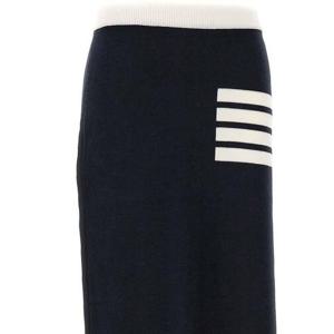 톰브라운 4바 스트라이프 더블 페이스 메리노 울 A라인 스커트 FKK092C Y1002 415