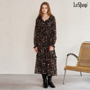 택가 99,000원 [르샵]빈티지 플라워 셔링 캉캉 롱 원피스 (DQ1OW007A)