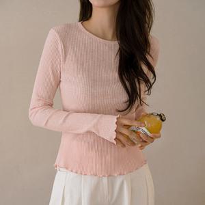 [저스트원] 멜로우 니트터치 모달스판 물결티