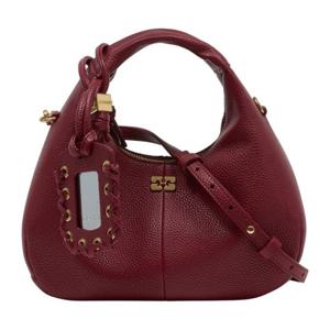 가니 그레인드 미니 호보백 B2070141 09F RED DAHLIA