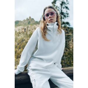 [25SS] [코오롱스포츠] 여성 하프집업 포켓 맨투맨 (SET-UP) TVTBS25422IVO