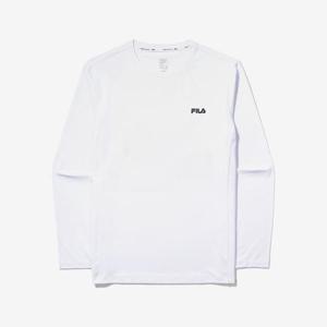 [휠라]남성 스포츠 폴리스판 라운드 긴팔티 FS2RLF1201M_WHI