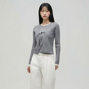 [LAP] 랩 리본가디건 레이어드 니트 (AS1KH260)