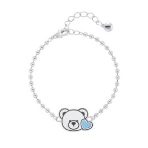 [로이드] [실버 925] 블루 하트 로니 미아방지 팔찌 LWS25001S