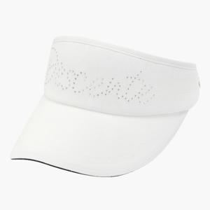 데상트골프썬캡 VQA DR12WFSV13-BWTG 여성 샤이니 포인트 선바이저 / Bright White