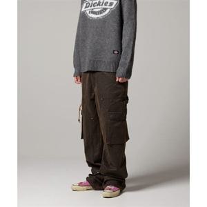 디키즈 DICKIES 캔버스 더블니 카고 팬츠 Dark Brown DK0A881Z0DB 383010