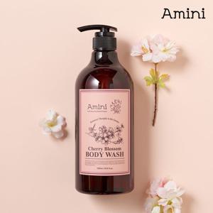 아미니 대용량 바디워시 플라워 테라피 체리블라썸 1000ml