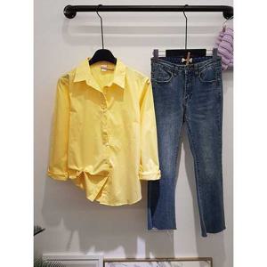 헤이븐 / 웨이 카라 기본 면 사각한 셔츠(9color)