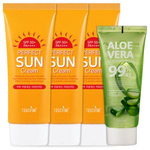 터치미 퍼펙트 썬크림 3개 SPF50+PA++++  3중기능성 데일리선크림
