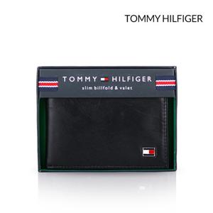 [타미힐피거 지갑]  블랙 남성 지갑 (13X008) WT16