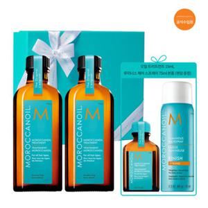 [백화점][모로칸오일 공식수입원]오일 트리트먼트100ml 듀오(펌핑기+오일15ml+스프레이 75ml 본품증정)