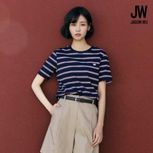 제이슨우 26SS Andy 콤드코튼100% 에센셜 티셔츠 5종 (스트라이프 3종 + 솔리드 2종)