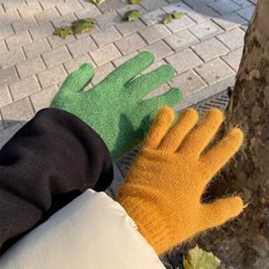 [다잇템]여자 토끼털 화려한 포근한 FW 멀티컬러 장갑