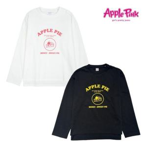 [애플핑크][애플핑크] 일러스트 분또 라운드 티 (APK8Q101GS)