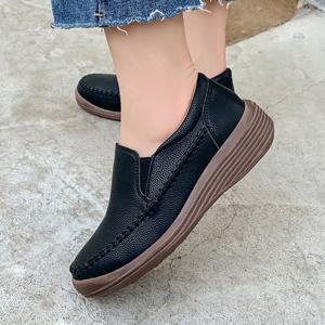 제이슈 /  빠른배송 제이슈 소가죽 베이직라인 슬립온 4.5cm