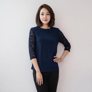 엄마옷 마담4060 소드니레이스티셔츠-QATE303022-