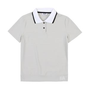 [볼빅어패럴] 여성 골프 체크 포인트 반팔 폴로 티셔츠 VLTSN505_GR