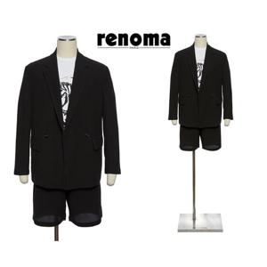 [레노마캐주얼]S/S 구김없는 전체스판 봄/여름자켓  데일리룩 블랙컬러 RPIMKBJ06A EK3653