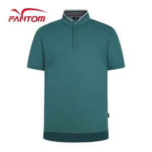[팬텀] 남성 믹셀 헨리넥 반팔 티셔츠