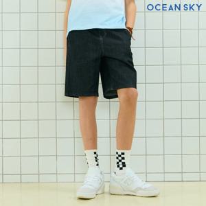 [오션스카이]남아 블랙 5부 데님팬츠-DCJB2612E03