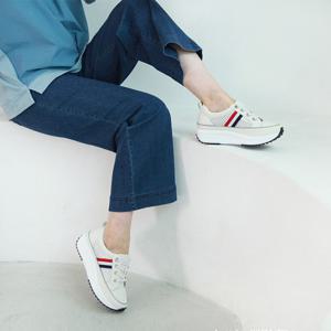 [쉬즈마담]A42262 펀칭 매쉬 가죽운동화 할머니신발