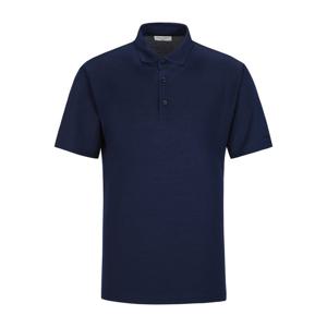 [프랑코페라로] 면 피케 카라 반팔 티셔츠 네이비 (OMHEKS20149)