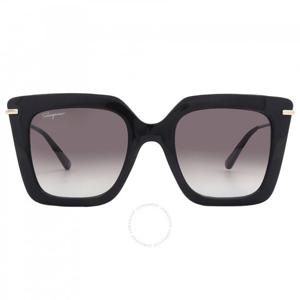 살바토레 페라가모 그레이 그라디언트 버터플라이 여성용 선글라스 SF1041S 001 51