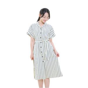 [택가 257,000원][올리비아하슬러] 롤업소매 셔츠 플레어 원피스 _OHDMOP110