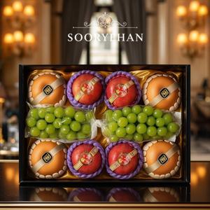 수려한 과일선물세트 한아름2호 5kg내외(사과4+배4+샤인머스켓2)