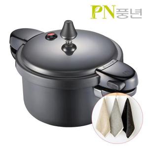 [고급 핸드타월 사은품 증정] 풍년압력밥솥 블랙펄 메가IH 4인용 / 인덕션 겸용 경질 코팅