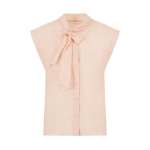 [올리비아하슬러] 리본타이 민소매 블라우스_OHDMBL216