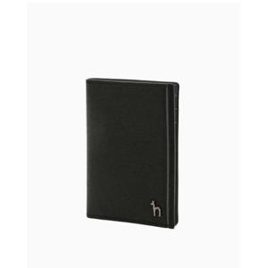 [헤지스ACC] 블랙 배색포인트 소가죽 카드지갑 HJHO5E336BK