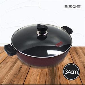 키친아트 금상첨화 IH 만능요리팬 웍 34cm(인덕션겸용)