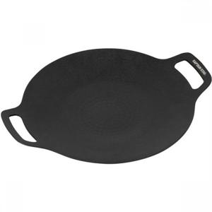 캡틴 스태그 UG-1593 [원형 그릴 플레이트, 34cm, 불소화, 알루미늄, 모든 열원과 호환 가능, 블랙]