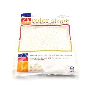 원예용 컬러스톤/색돌/수족관 어항바닥돌(흰색) 수족관