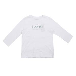 [뱅뱅]여성 플라워 라운드 7부 면 티셔츠 (NTL235)