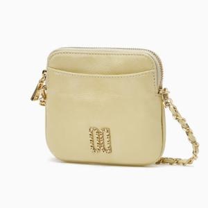 [닥스] 옐로우 DD로고 소가죽 지퍼동전지갑(스트랩 탈부착 가능) DCWA5E242Y2