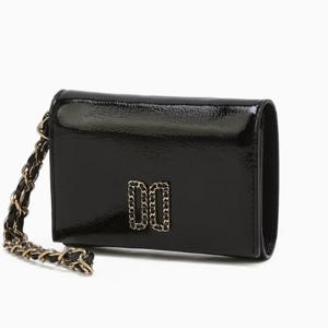 [닥스] 블랙 DD로고 소가죽 반지갑(스트랩 탈부착 가능) DCWA5E231BK