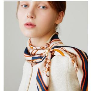 [닥스] 네이비 DD체인 스카프&링 세트 DCSC5E701N2