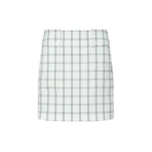 [헤지스] 25SS 여성 체크 솔리드 카고 스커트 HWSK5A214E3