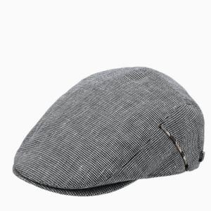 [닥스] 블랙체크 린넨혼방 헌팅캡 DBHE5E757BK