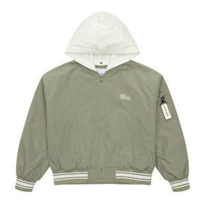 에꼴리에 세이브존07 라이트카키셔링항공점퍼 25A1151