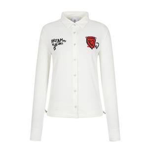 [까스텔바작]여성 져지 롱슬리브 셔츠 BGESSH501WH_CC