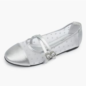 [베어파우] TILDA 실버도트 메리제인 플랫슈즈 K2985016RA-W