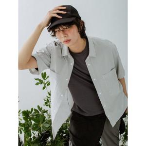 [빈폴멘] [BEANPOLEKNAP] 울 블렌드 반소매 라운드티  애쉬 (BC5342N024)