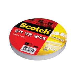 3M 종이양면테이프 1210 12mmX10m 3인치 3개 종이테이프 양면테잎 양면접착테이프 접착테이프 양면테이프